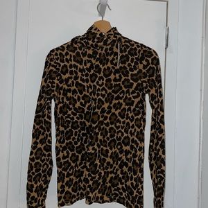 J Crew Leopard Cheetah Print Long Sleeve